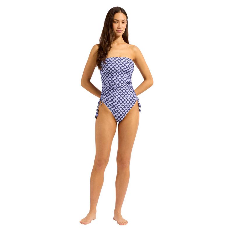 Seafolly Marseille DD Drawstring Bandeau One Piece Swimsuit image number 3